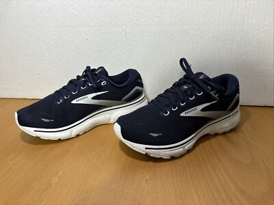 Brooks Womens GHOST 15 Blue White Running Sneakers Sz 7.5B