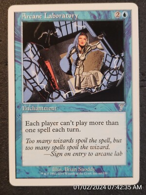 Arcane Laboratory 7th Edition NM Blue Uncommon MAGIC GATHERING CARD (DS3D1B7)