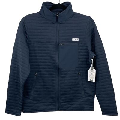 NWT Coast Men's The Foresail Jacket Multiple Pockets Navy Blue Size SMALL