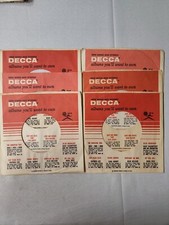 45 RPM 7" RECORD SLEEVES CO. SLEEVE 6 PACK SEE PHOTOS - Decca SLV18 