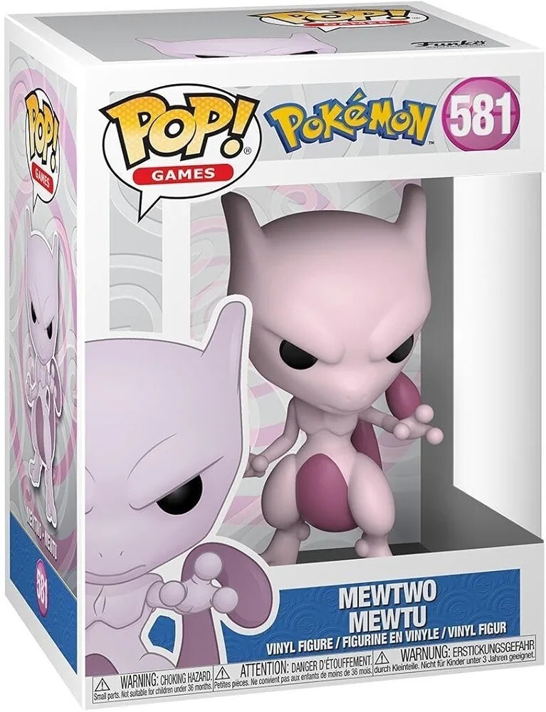 Figura Pop Mewtwo Pokemon #581 Games Action Figure
