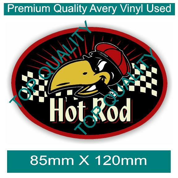 HOT ROD CROW DECAL STICKER VINTAGE AMERICANA HOT ROD RAT ROD VINTAGE ...