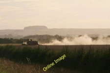 Photo 6x4 Combine at Outholme North End/TA3101 There goes our topsoil! c2012