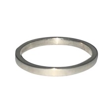 Alberto Juan 14 KT White Gold Square Band Ring