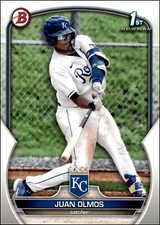 2023 Bowman #BP-136 Juan Olmos   1st Rookie Kansas City Royals