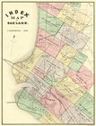 Historic City Map - Oakland Index California - Thompson 1878 - 23 x 30