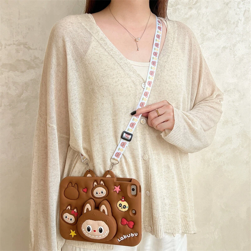 Funda Silicona Suave 3D LABUBU Para Apple iPad 10.2" 7ª 8ª 9ª Generación Foto 3 de 4