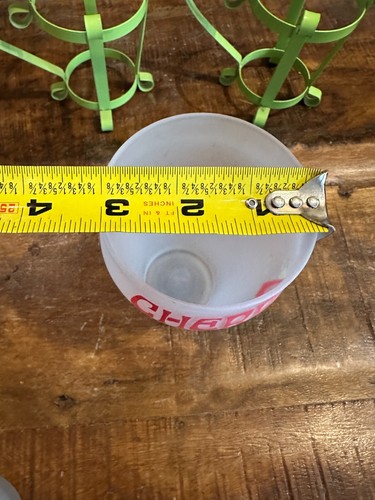 Vintage MCM mattierte Birke Bier & Kirsche Crush Soda Glas mit Metall Halter - Bild 11 von 14