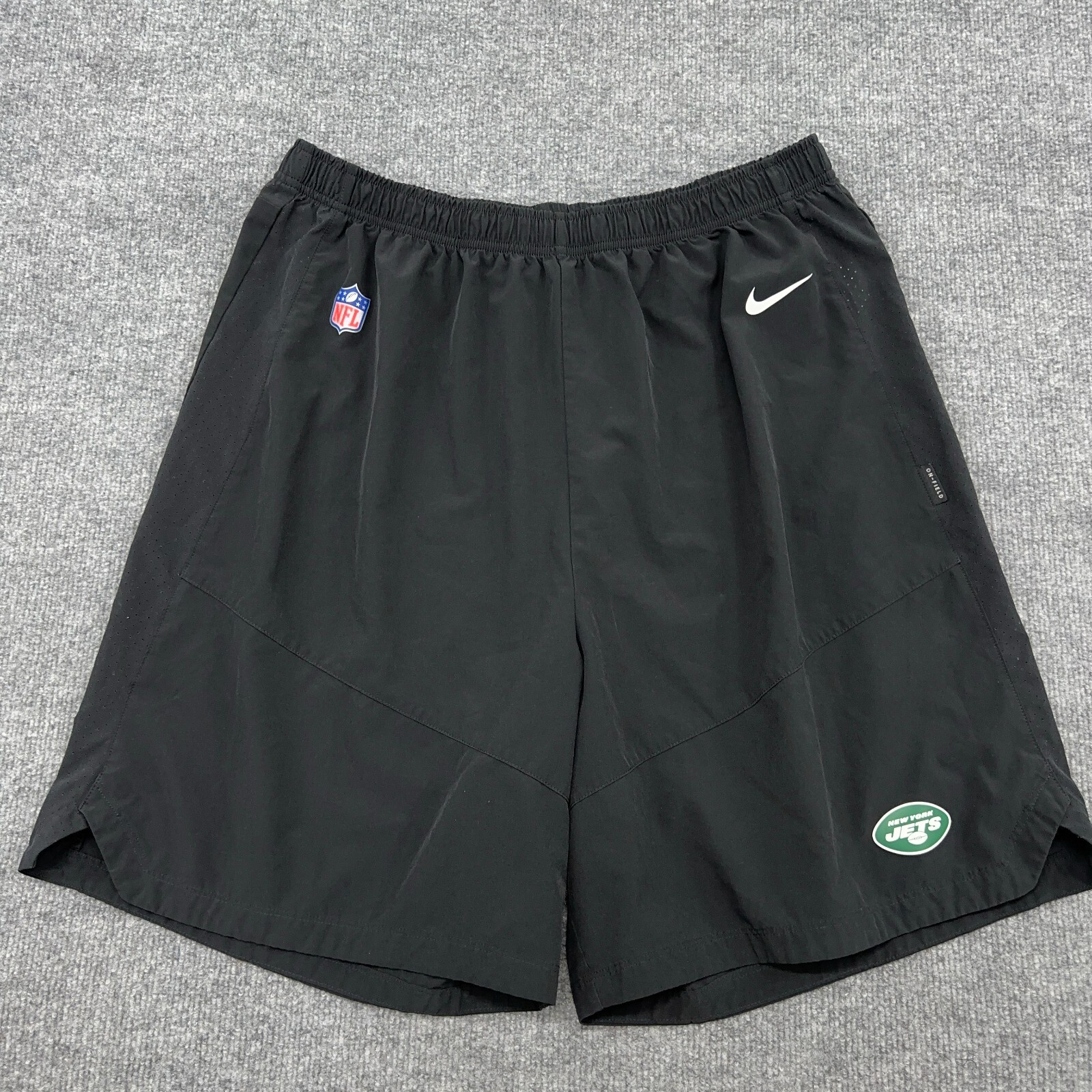 New York Jets Nike Shorts Mens 2XLT Black On-Field 8