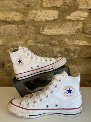 Converse All Stars Chuck Taylor High Top White Leather Trainers
