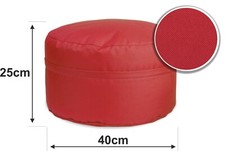 Sitzsack Hocker runder Sitzpouf mit abnehmbarem Bezug Sitzpuff Outdoor & Indoor