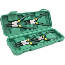 4Pcs 7" Internal/External Snap Ring Pliers Set Heavy Duty Circlip Pliers Kit