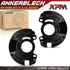 2x Spritzblech Bremsscheibe Vorderachse für Hyundai Getz TB 1.1L-1.6L 2001-2010