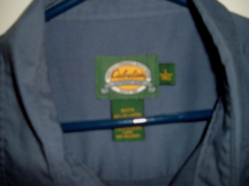 Cabelas Adult Large Tall Button Down Short Sleeve Shirt - Picture 3 of 4