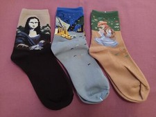 3-Pack Women's Girl's Novelty Socks New WO Tags-Assorted Themes-Fast Shipping