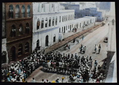 Foto SÜDARABIEN NO21 UMZUG IN ADEN UM 1920 Magische Laternendia SAUDI YEMEN