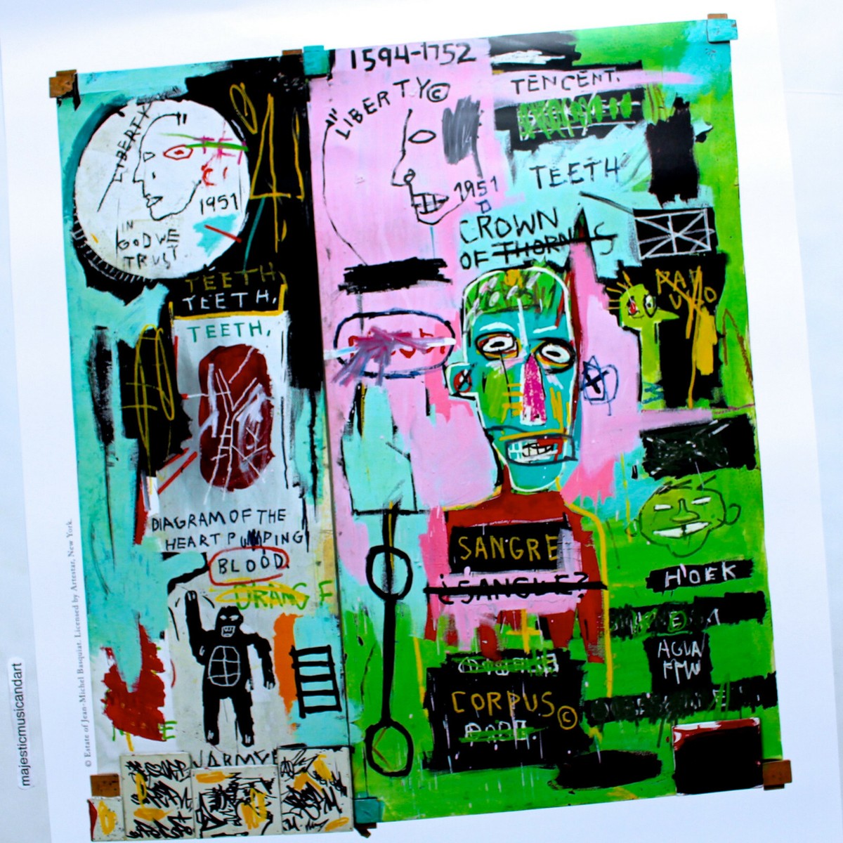 JEAN-MICHEL BASQUIAT ESTATE ORIGINAL 2019 EXHIBITION POSTER | eBay