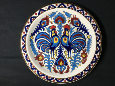 Ibiscus Ceramics Rhodos 24k Gold zwei Hähne Handarbeit