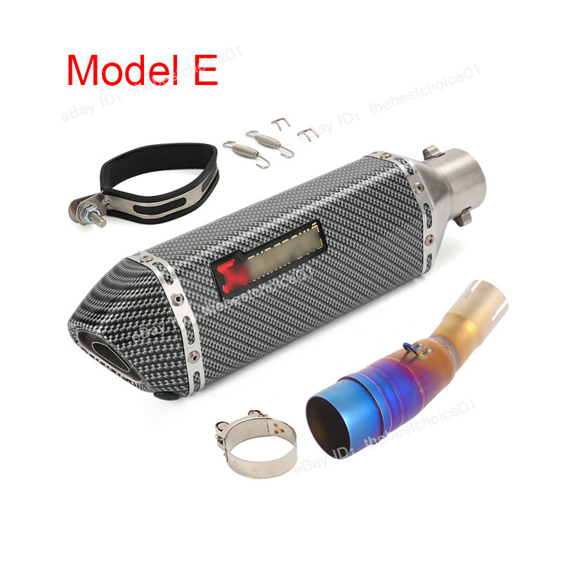 For Yamaha XMAX250 XMAX300 2017-2020 Exhaust Middle Link Pipe Muffler Black Tips