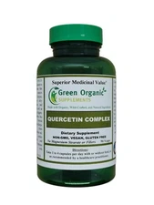 Green Organic Supplements' Quercetin Complex, 90 VCaps, High Absorbable, Non-GMO