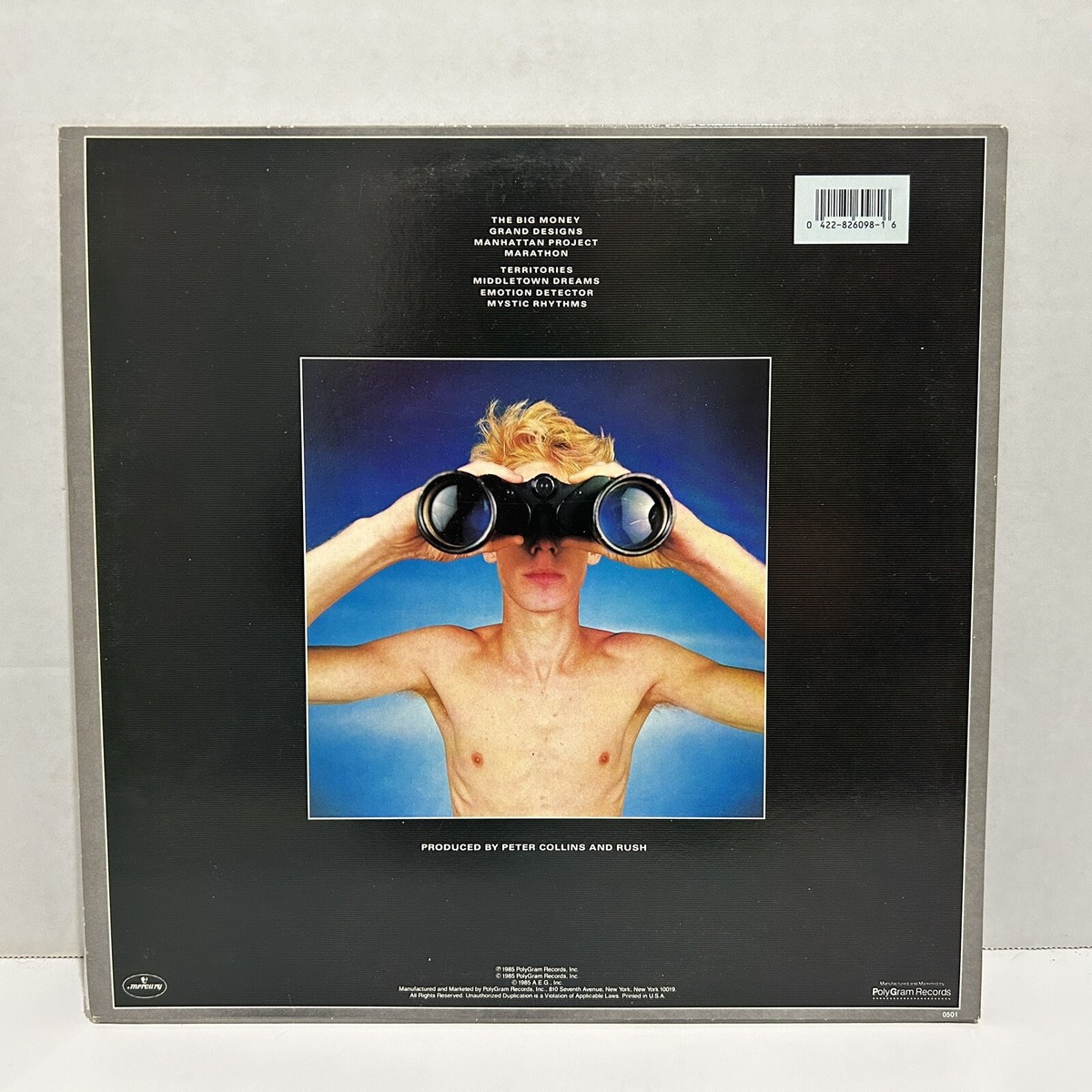 Original RUSH Power Windows LP Album 1985 Mercury 422 826