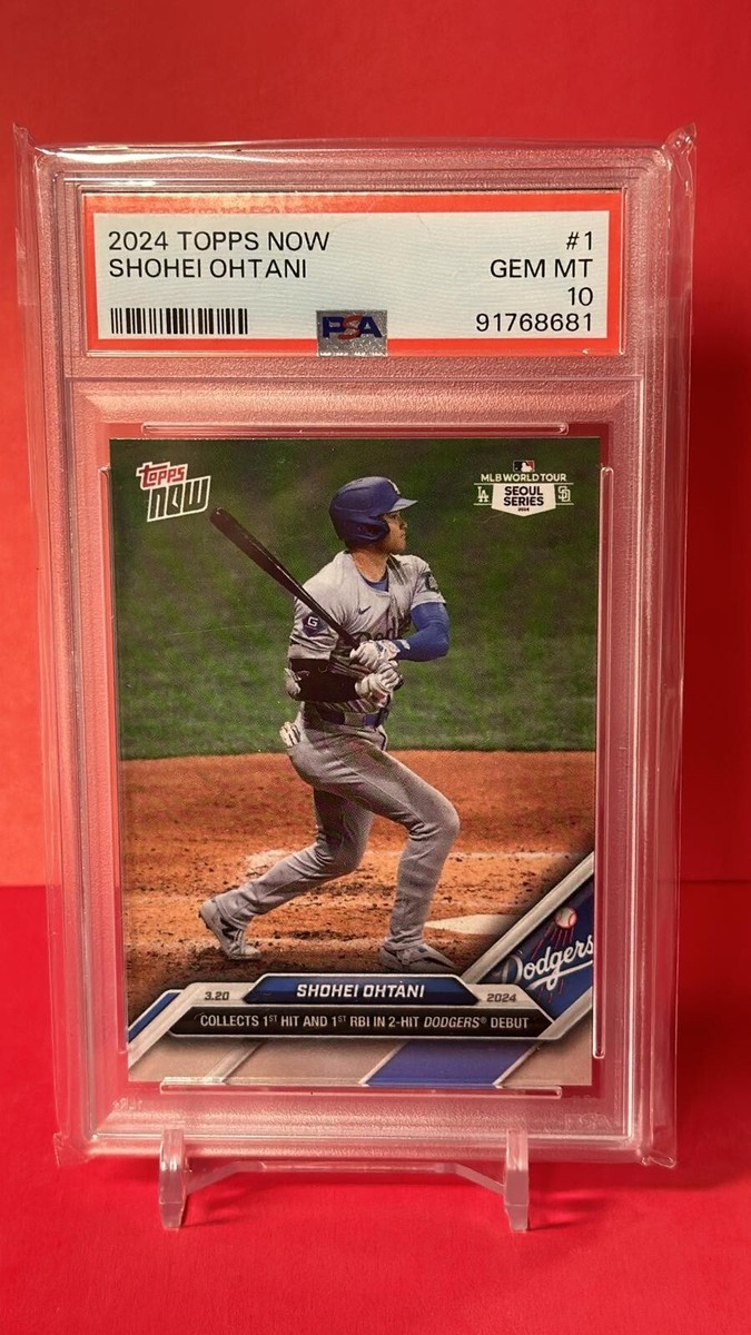 2024 Topps Now Shohei Ohtani Los Angeles Dodgers #1 PSA 10 2024 Topps Now Shohei Ohtani Los Angeles Dodgers #1 PSA 10