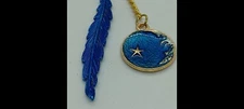 Blue Moon Metal Bookmark