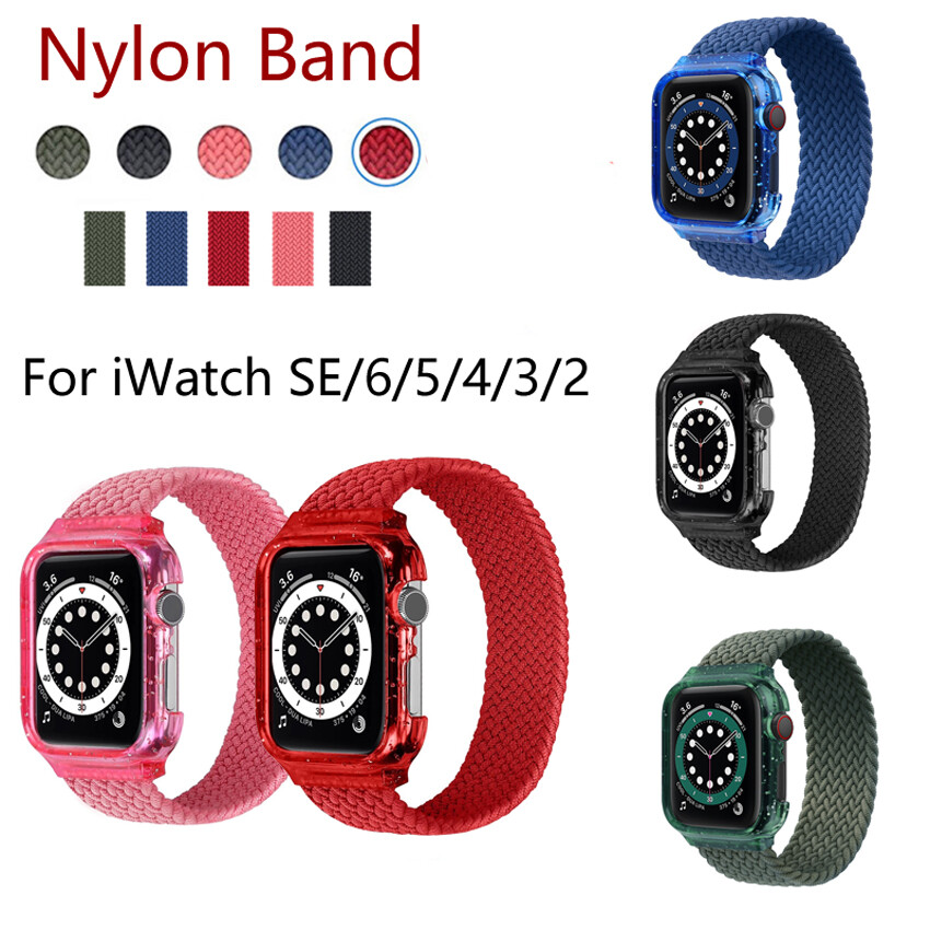 Band For Apple Watch Ultra2 9 8 7 6 5 4 Solo Loop Strap Elastic Bracelets Nylon