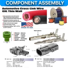 APTIV 2-PIN 16 GA Weather-Pack 20 Amp Compatible 12085524, PT134,12126452 & PT72