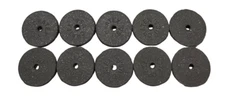 Cratex 7/8" x 1/8" x 1/8" Resin Bonded Rubber Wheel (Medium Grit) 10 Pack