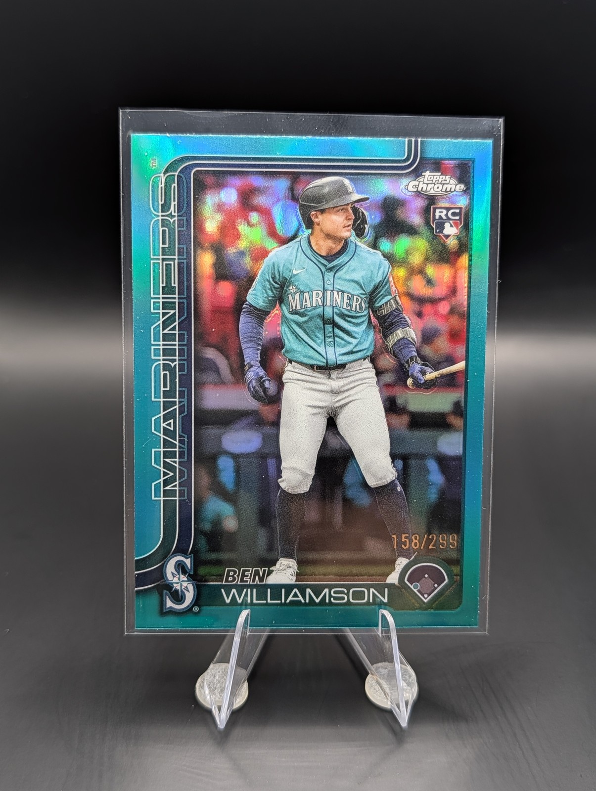 2025 Topps Chrome Update Ben Williamson #USC168 Teal Refractor /299 Mariners