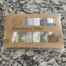 KeaBabies 8-Pack Organic Bandana Bibs Organic Cotton 0-36 months