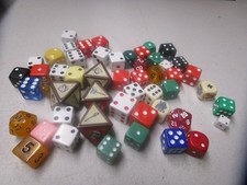 Dice 50 Count Random Sizes and Colors