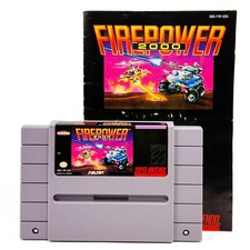 Firepower 2000 - SNES (Authentic Cartridge w/ Manual Included, Tested Working)
