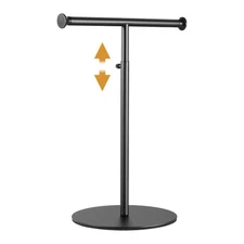 niffgaff T Bar Purse Display Stand Tabletop: Adjustable Height Handbag Holder...