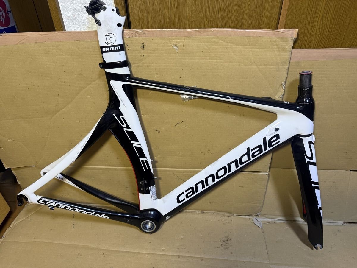 cannondale SLICE フレームセット CANNONDALE Slice Freme Set Carbon TT Triathlon Bike Frame Size 510