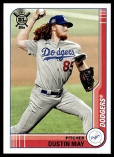 2021 Topps Big League Dustin May Los Angeles Dodgers #30 10823