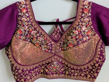 Saree Blouse Readymade Designer Sari Choli Indian Party Wear