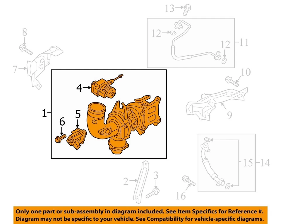 Audi A4 2017 turbocompresor OEM 105 k millas - LKQ441121376 Foto 4 de 4