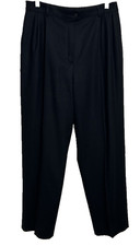 Pendleton Pants Womens Sz 14P Petite Pure Virgin Wool Pleated Front USA Lined D1