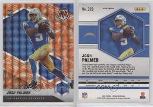 2021 Panini Mosaic Rookies Reactive Orange Prizm Josh Palmer #329 Rookie RC