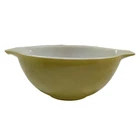 Vintage Pyrex 442 Avocado Green Cinderella Mixing Bowl 8" Olive Green 1.5 Qt