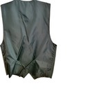 Don’t Stop Classics Leather Vest Snap Medium Forest Green Western Boho VINTAGE  — photo 6