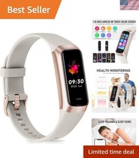Fitness Tracker with 1.1'' AMOLED Display  24/7 Heart Rate Monitoring