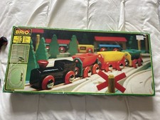 Brio Wooden Railway with Engine and Trucks In Original Box Good Condition