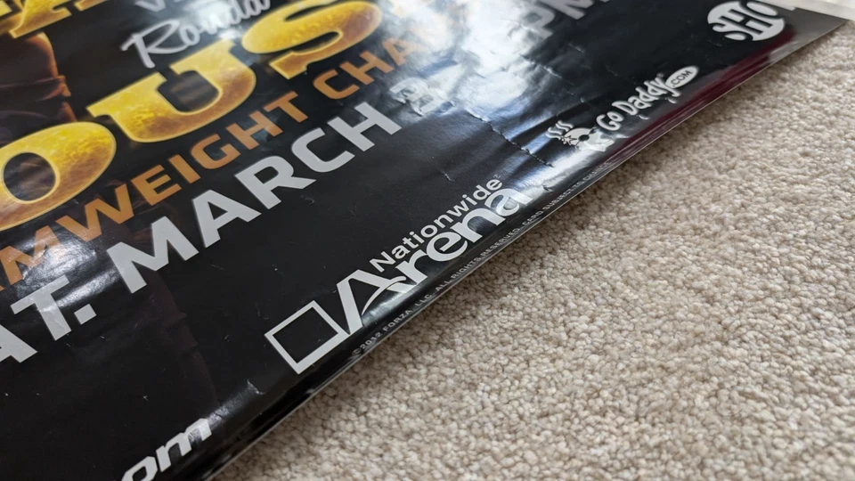 Póster oficial Strikeforce Ronda Rousey vs Miesha Tate tamaño completo UFC MMA WWE Foto 2 de 4