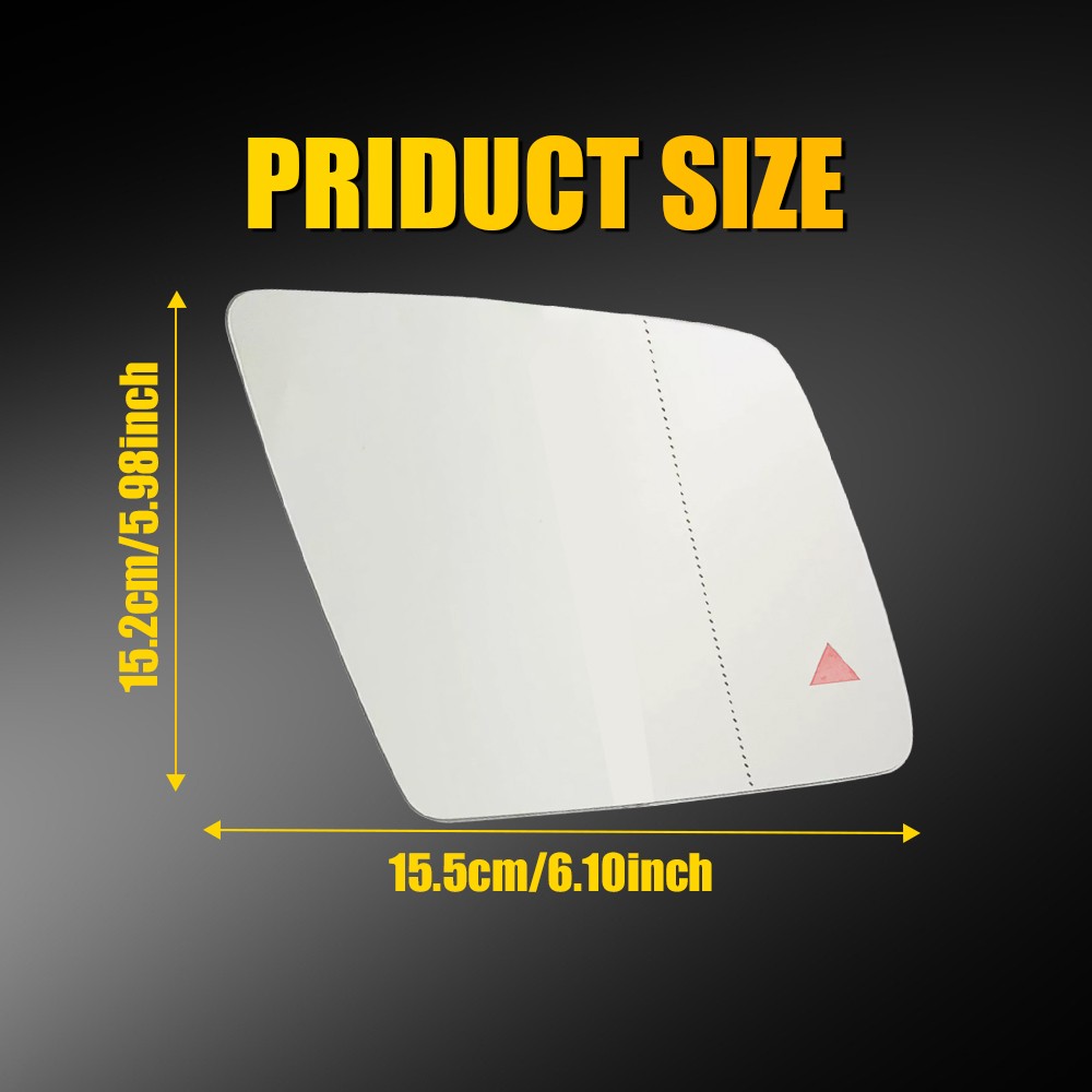 Mercedes ML GL GLE Class Mirror W166 Glass (RH) Heat & Blind Zone