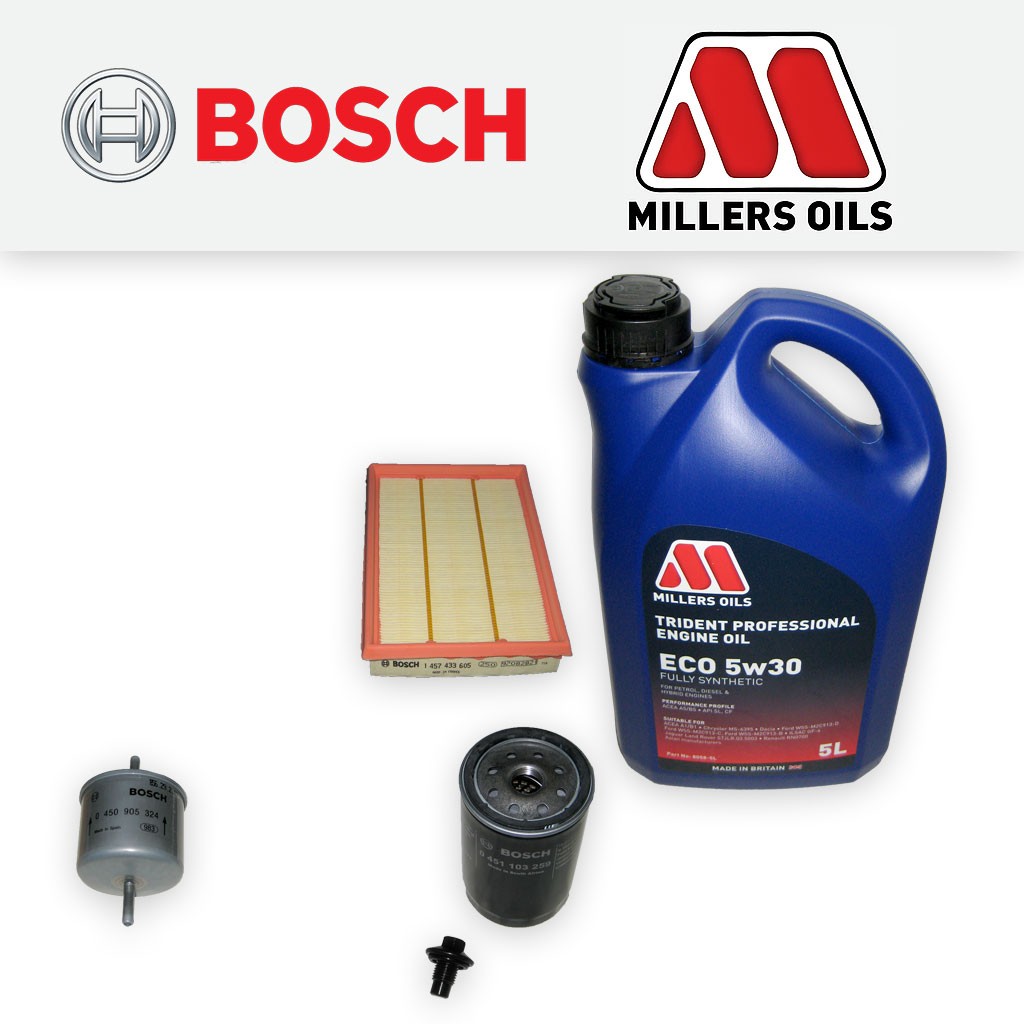 SERVICE KIT for FORD PUMA 1.6 1.7 OIL AIR FUEL FILTERS +LL OIL (1997-2002)