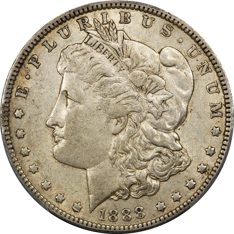 1888-O Morgan Dollar $1 Doubled Die Obverse PCGS XF45 CAC - Image 4 of 4