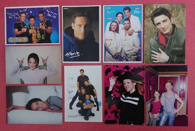 Lot of 9 postcards LORIE, ALIZEE, 2BE3, ALLOY, MICHAL, FRANK 2BE3.